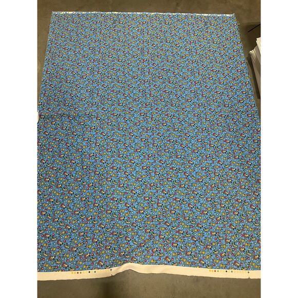 Disney Babies Blue Fabric Sheet, Bedsheet, Bright, Cartoon Characters - Picture 2 of 4